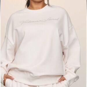 Victoria’s Secret Effortless Fleece Crewneck Sweatshirt LARGE
